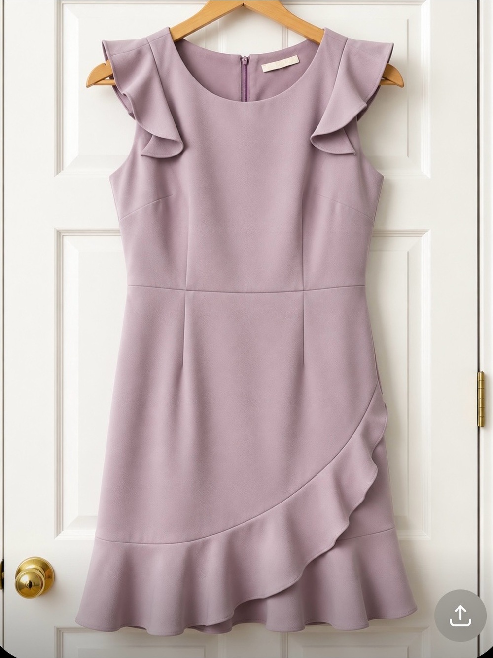 Nanette Lepore Lavender Ruffle Mini Dress